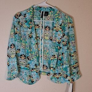 New Directions lightweight open front jacket size large NWT